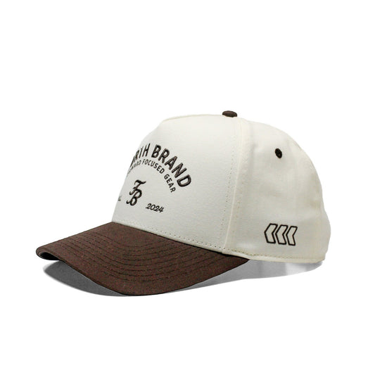 The Forefront Cap| Brown & Natural High-Profile Hat