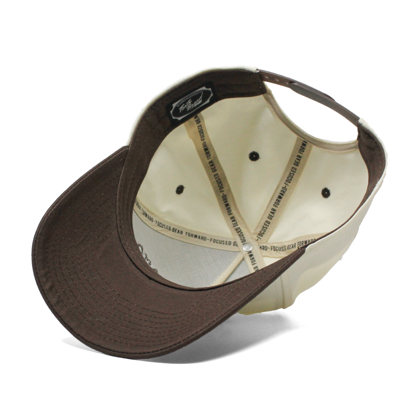 The Forefront Cap| Brown & Natural High-Profile Hat
