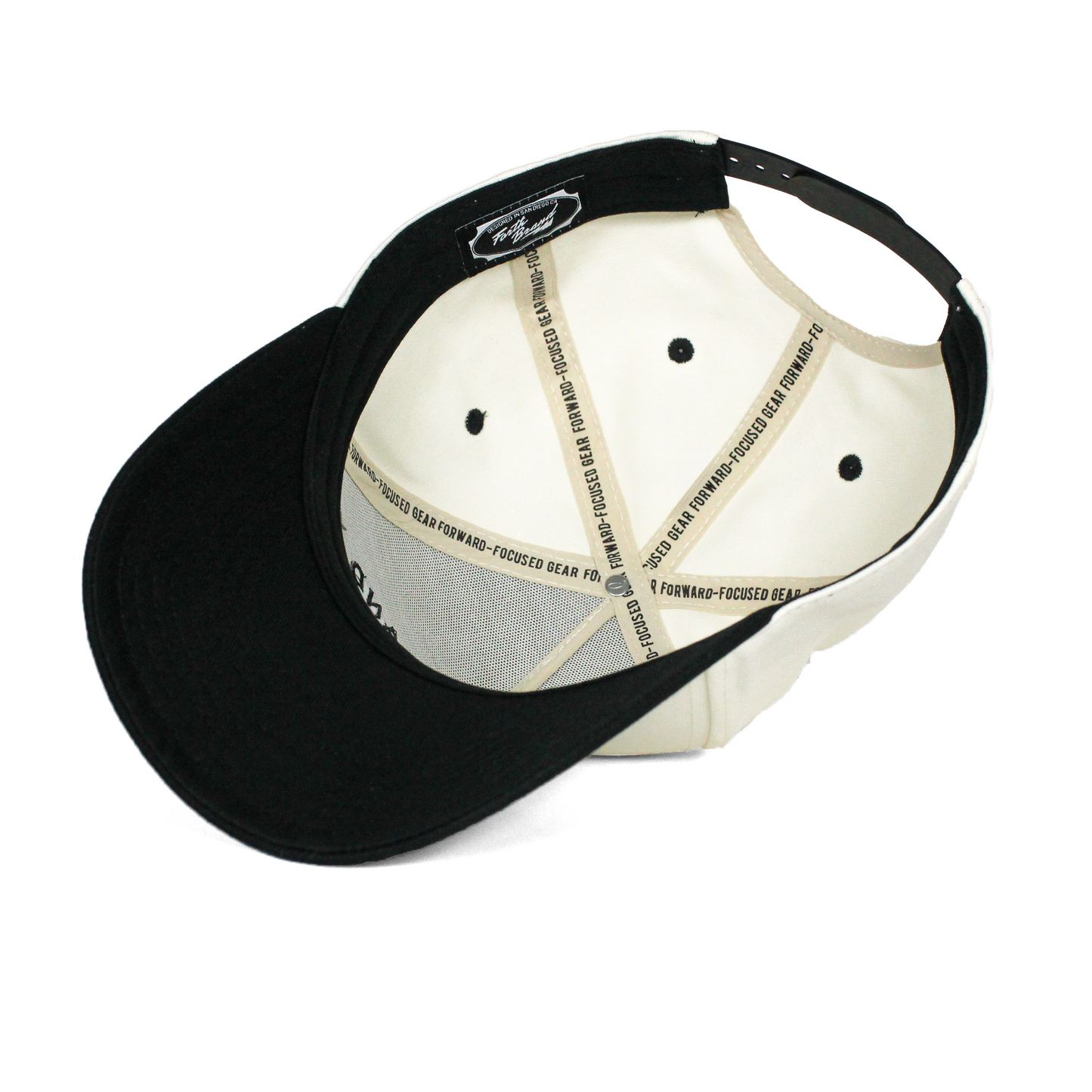 The Forefront Cap | Black & Natural High-Profile Hat