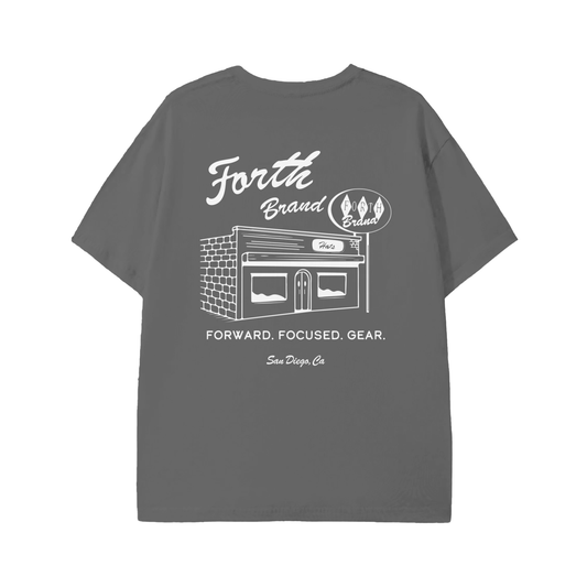 The Mission Short Sleeve Tee | Charcoal Gray