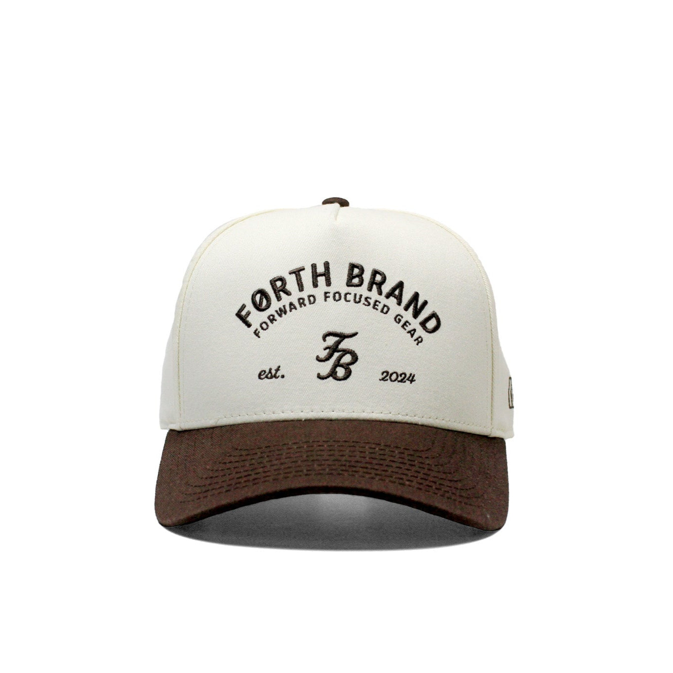 The Forefront Cap| Brown & Natural High-Profile Hat