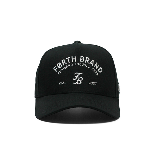 The Forefront Cap | Black High-Profile Hat